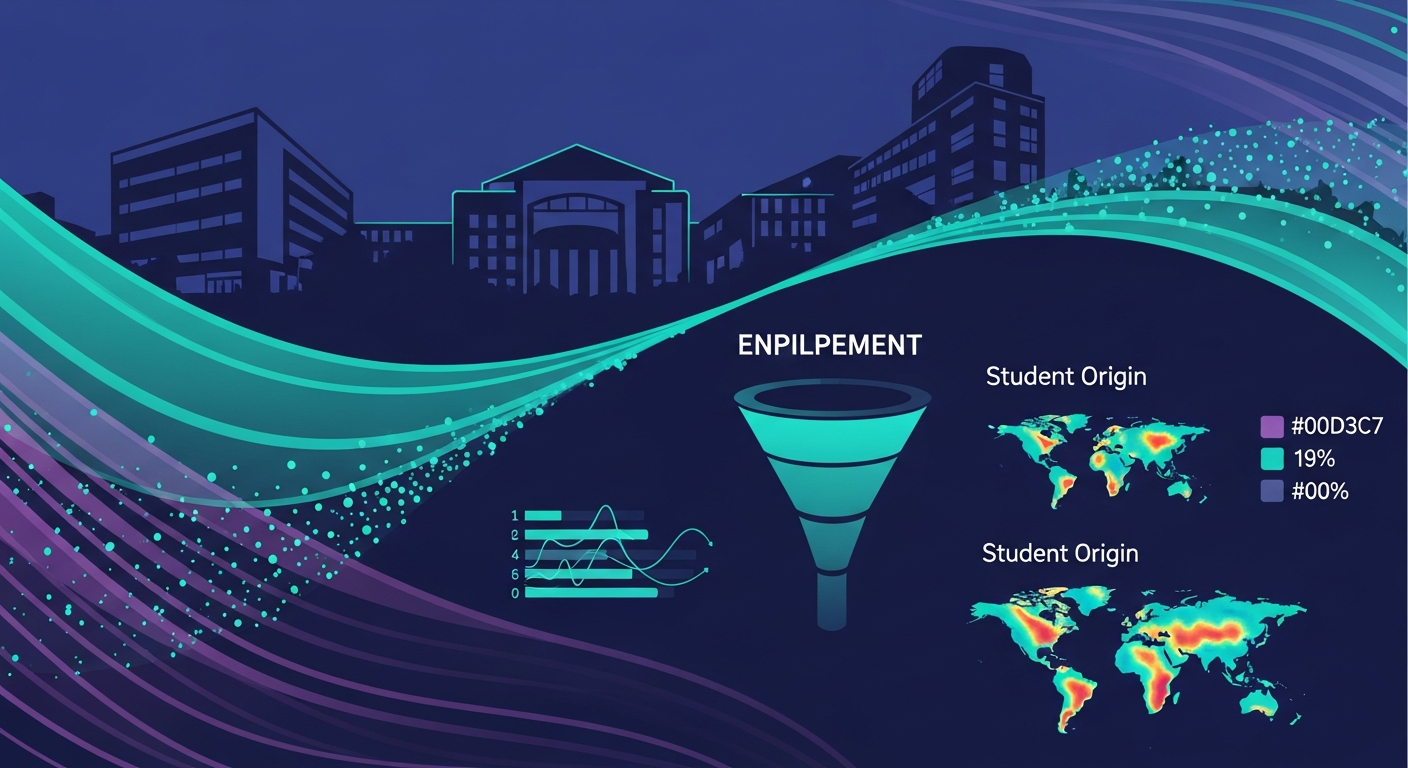 University enrollment marketing campaign across CTV, display, and DOOH